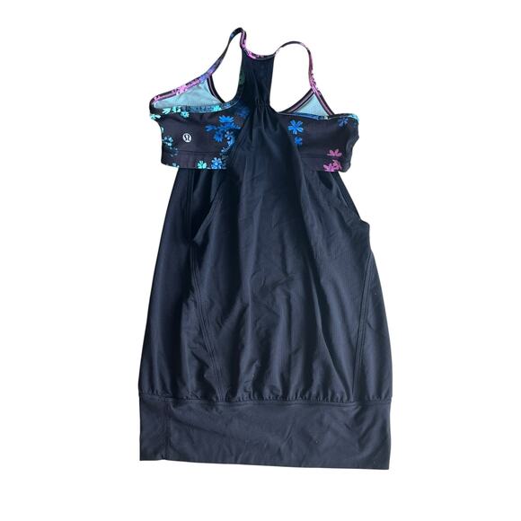 Lululemon No Limits Tank Top Petal Pop Floral 4 Pink Black Blue Green - Picture 2 of 5